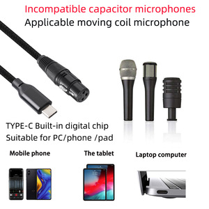 Cable de grabación hembra a XLR, ordenador portátil a micrófono dinámico, Cable de grabación - Product Image 2