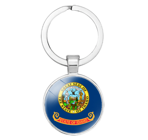 Delaware Flag <strong>Key</strong> Ring Pendant America US States Flag Pattern Digital Photo <strong>Key</strong> Chain Factory Direct - Product Image 6