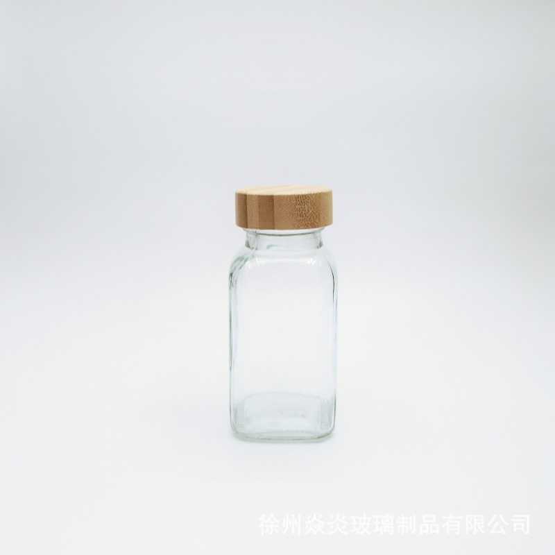clear 180ml wooden lid