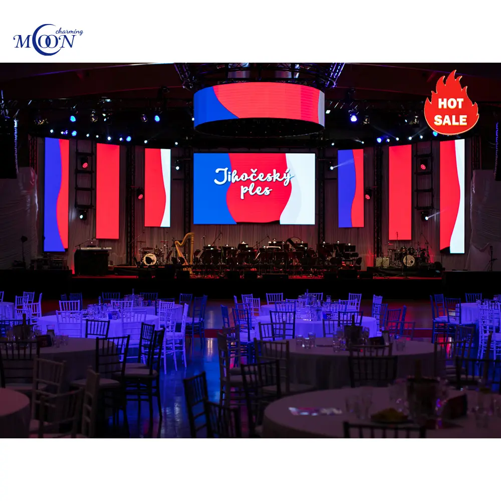 500Mm By 1000Mm 500X500Mm P1.9 P2 P2.604 P3 Pixel 4K Indoor Rental Led Display Giant Stage Background Smd Led Events Screen
