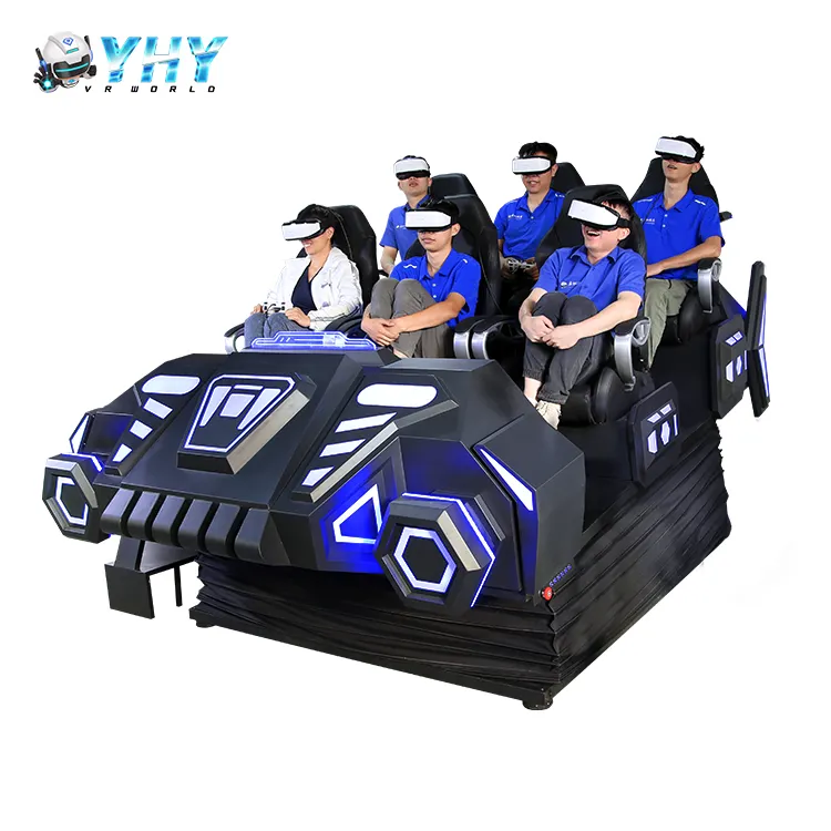 YHY Warrior Car 6 мест мультиплееры фильмы и съемки 9D Motion Gaming Виртуальная реальность кинотеатр