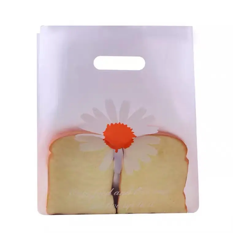 Прозрачный пластиковый пакет с ручкой для выпечки хлеба