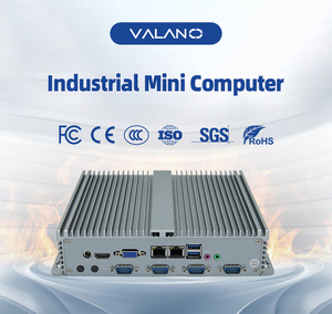 Mini PC industrial sin ventilador Valano Celeron J6412 DDR4 computadora industrial integrada con 2 RJ45 6 USB 4 COM - Product Image 2