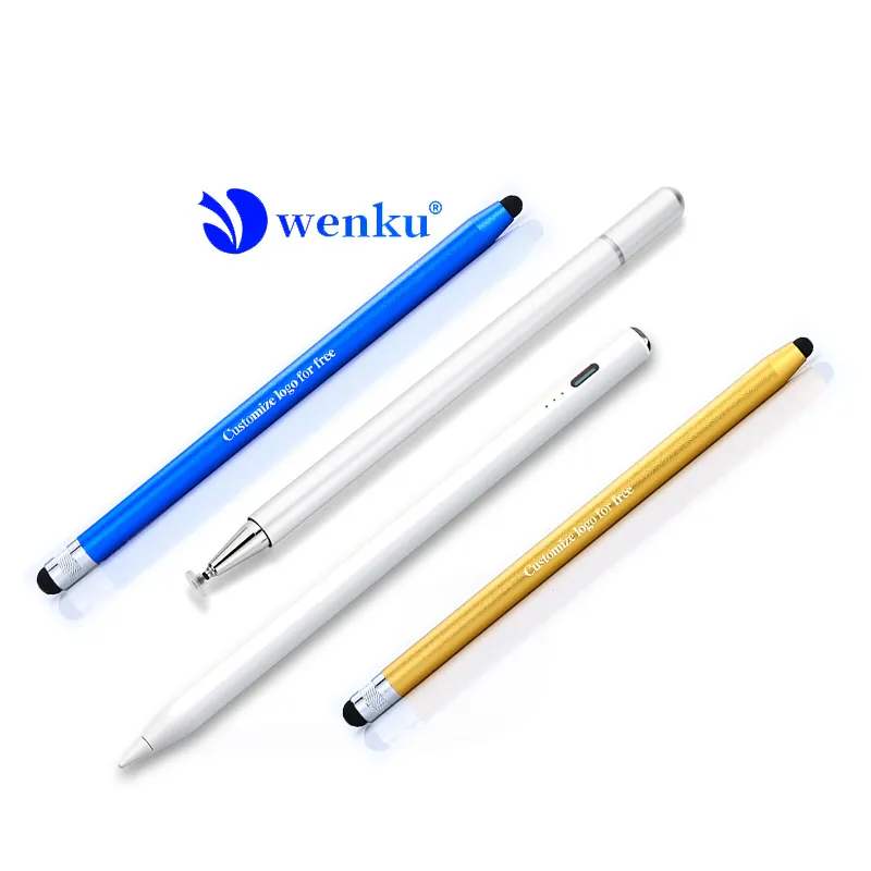 Personalizzato touch elegante penna stilo iPad stilo matita stampa logo personalizzazione penna capacitiva per telefono android universale