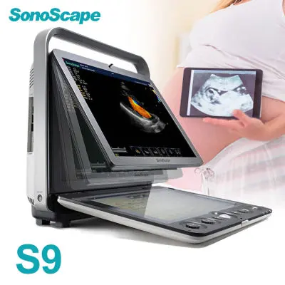 เครื่อง S9อัลตราซาวด์ Sonoscape เครื่อง4D 3D S9pro เครื่องดอปเปอร์แบบพกพา5D