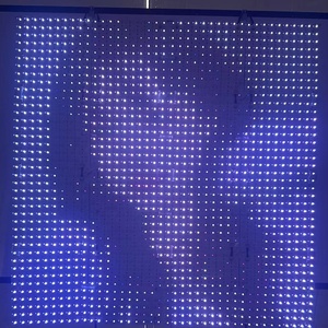 250*250มม. 100พิกเซลแผ่น LED แบบตั้งโปรแกรมได้แผ่นแผงแสดงผลแบบเมทริกซ์ LED ดิจิทัลสีเต็มสามารถระบุที่อยู่ได้