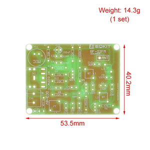 Módulo de micrófono inalámbrico con modulación de frecuencia FM de 88-108MHz, Kits de bricolaje, piezas de placa transmisora, módulo transmisor FM DC 3-6V - Product Image 3