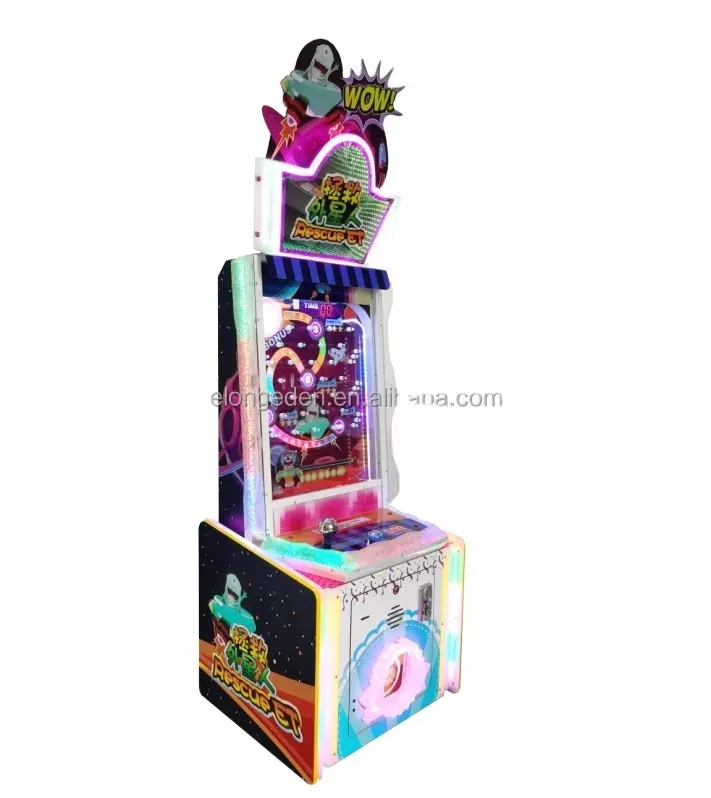 Máquina de juego personalizada para Save the alien, juego de arcade de ciudad animada, máquina de sorteo