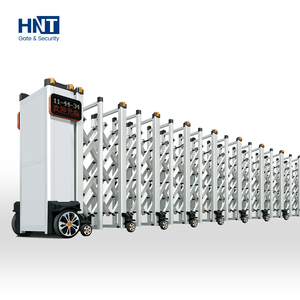 Automatisches Aluminium-Teleskop tor Außenlager Hotel Industrial Mall Fernbedienung Zaun barriere Schiebe tor - Product Image 1