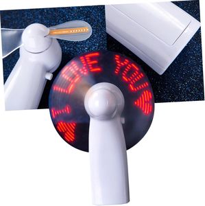 Mini portátil práctico Led mensaje personalizado batería ventilador programable Led pantalla ventilador eléctrico de mano - Product Image 2