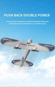 <strong>Cessna</strong> TY9 Rc Fixed Wing Flying Glider Plane Model 2.4G 2.5Ch Rc EPP Foam Airplane Glider <strong>Toy</strong> with LED Lights - Product Image 5
