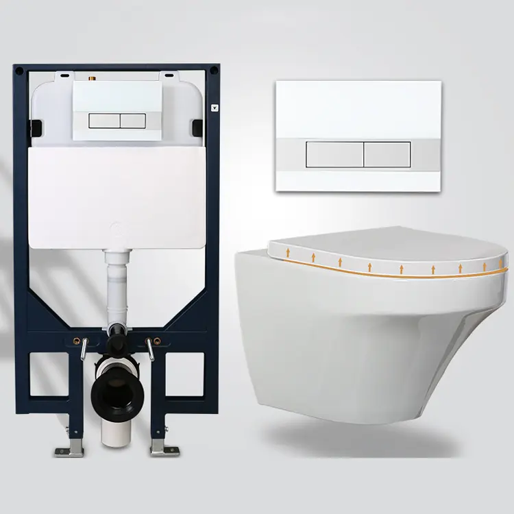 Tanque de WC ultradelgado para colgar en la pared, inodoro de gama alta, accesorio de baño, gran oferta