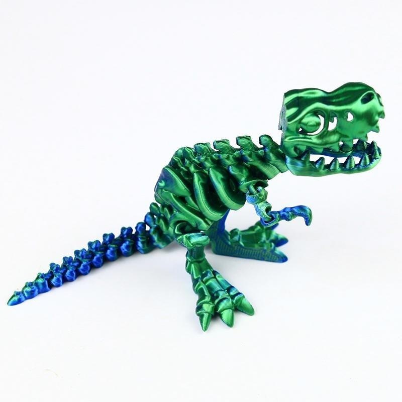 Tyrannosaure rex bleu et vert 16 cm
