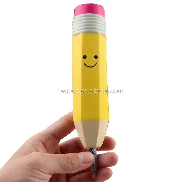 חמוד cartoon עיפרון בצורת דמות אופי מותאם אישית pu איטי עולה עט טופר קידום מכירות מתנות
