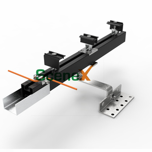 Montaje de Panel Solar, riel de aluminio para techo PV, sistema de montaje rápido, venta directa de fabricante - Product Image 1