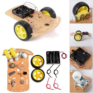 New tracking <strong>car</strong> <strong>remote</strong> <strong>control</strong> intelligent robot <strong>car</strong> chassis speed encoder battery box 2WD intelligent competition <strong>car</strong> <strong>DIY</strong> kit - Product Image 6
