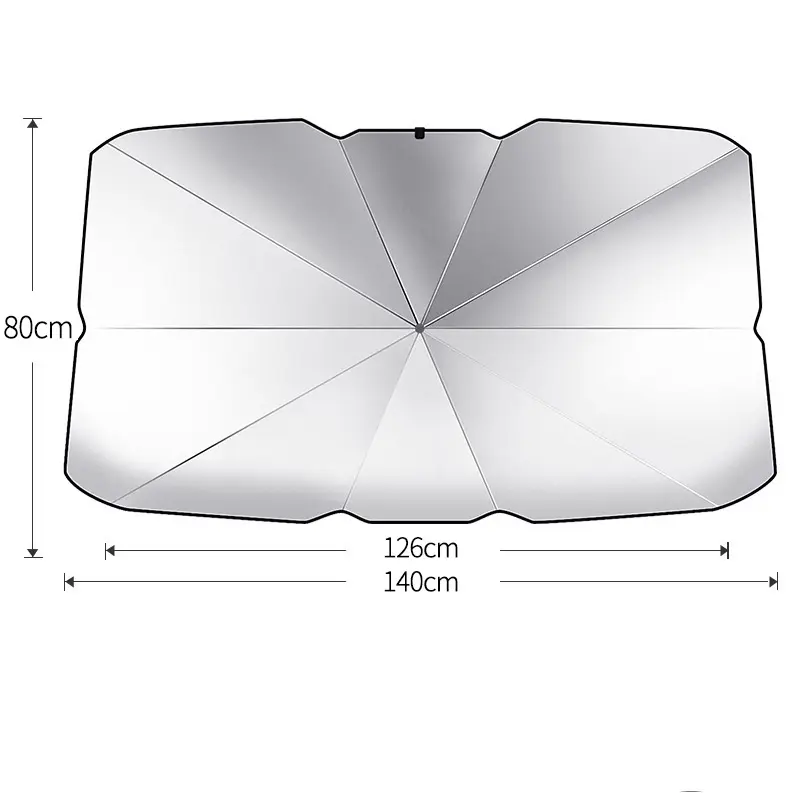 Parasole auto di arresto anteriore può essere retrattile pieghevole protezione solare UV auto isolamento parabrezza ingranaggio interno vari modelli