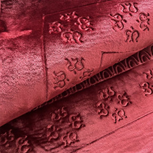 可水洗聚酯伊斯兰祈祷地毯地毯不同图案家居穆斯林清真寺祈祷垫 - Product Image 6