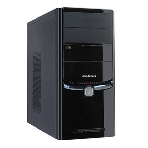 Micro ATX Desktop Case del Computer Mini torre con porte anteriori USB e Audio Design verticale in plastica con ventola di raffreddamento - Product Image 1