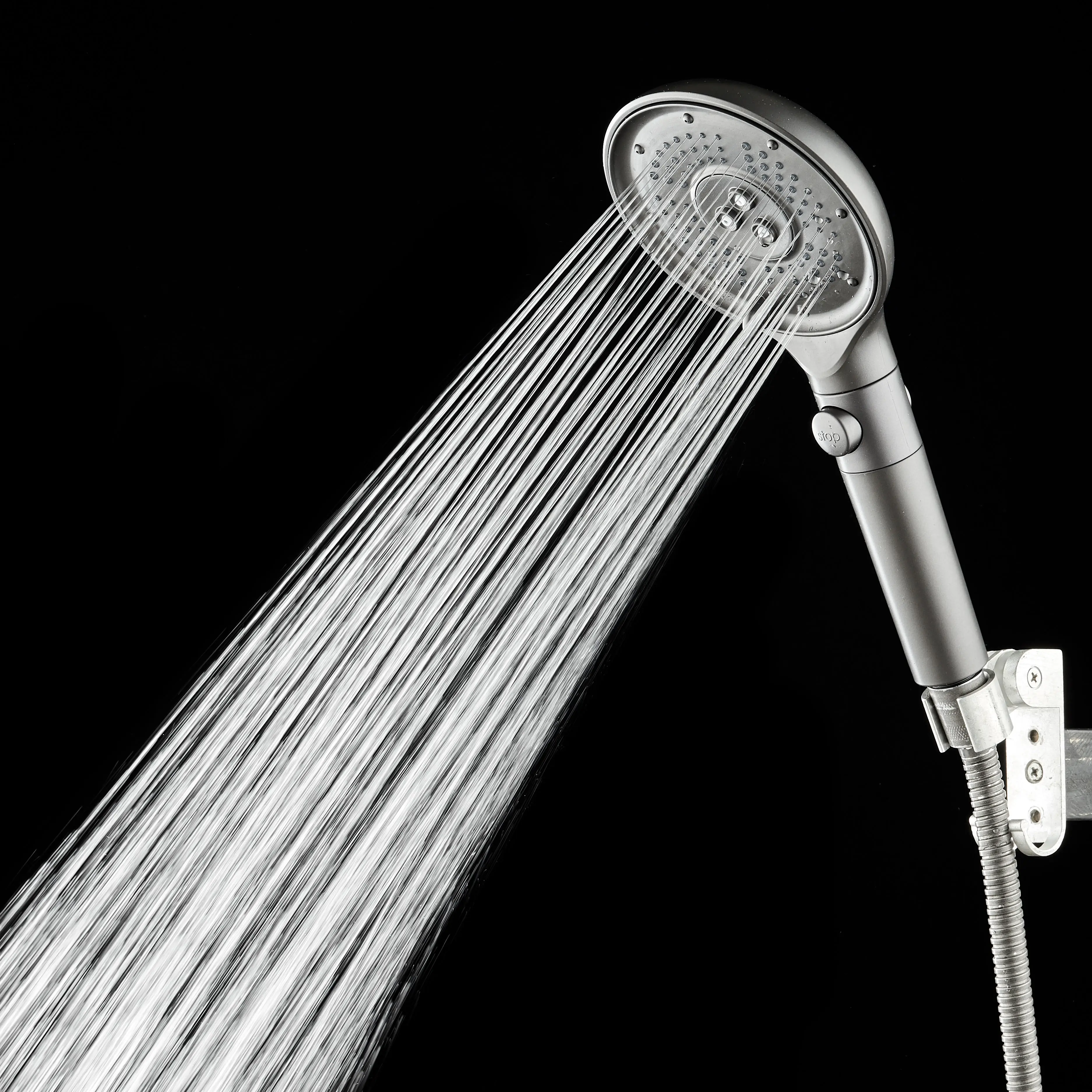 신제품 수압 상승 절수 디자인 조정 가능한 5 가지 기능 스파 휴대용 샤워기 5 가지 설정