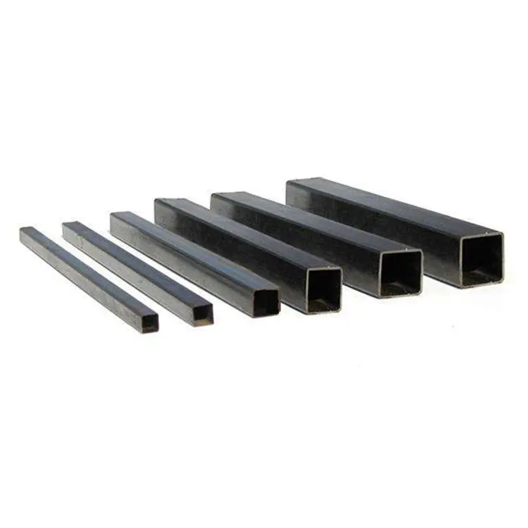 أنابيب فولاذ كربونية مربعة سوداء اللون مغلفة بالمعدن والقسم المجوف Q235 بسعر المصنع