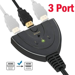 Doonjiey HDTV <strong>Switch</strong> <strong>3</strong> in <strong>1</strong> Out HDTV <strong>Splitter</strong> with Pigtail Cable Supports 3D 1080P Audio for Nin-tendo <strong>Switch</strong> X-box
