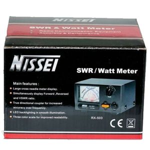NISSEI RX-503 SWR/Watt metre <span class=keywords><strong>1</strong></span>.8-525MHz 2/20/200W radyo güç Watt metre