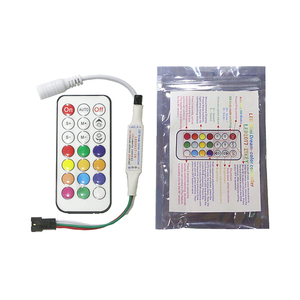 Мини 21 ключ Инфракрасный беспроводной RGB светодиодные полосы света пульт дистанционного управления для WS2811 WS2812B Светодиодные полосы света DC 5-24V - Product Image 1