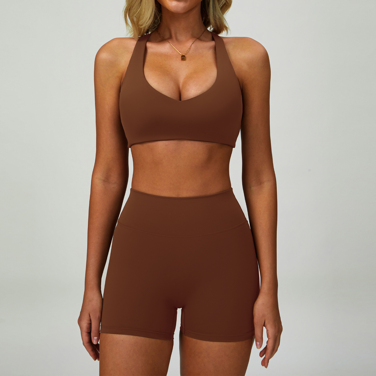 9300 Bra & 9300 Shorts - Sand Brown