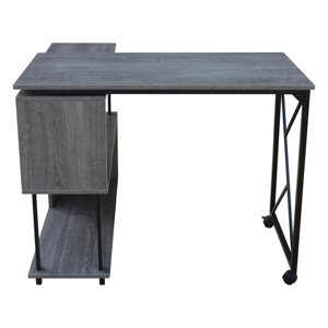 Neue Modelle Maple Cherry Holz Metall Commercial Computer Schreibtisch L-Form Büro Computer Tisch Design - Product Image 3