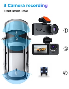 ブラックボックス車用防犯カメラ隠しダッシュカムWiFiナイトビジョン交通記録ドライバーレコーダー - Product Image 5