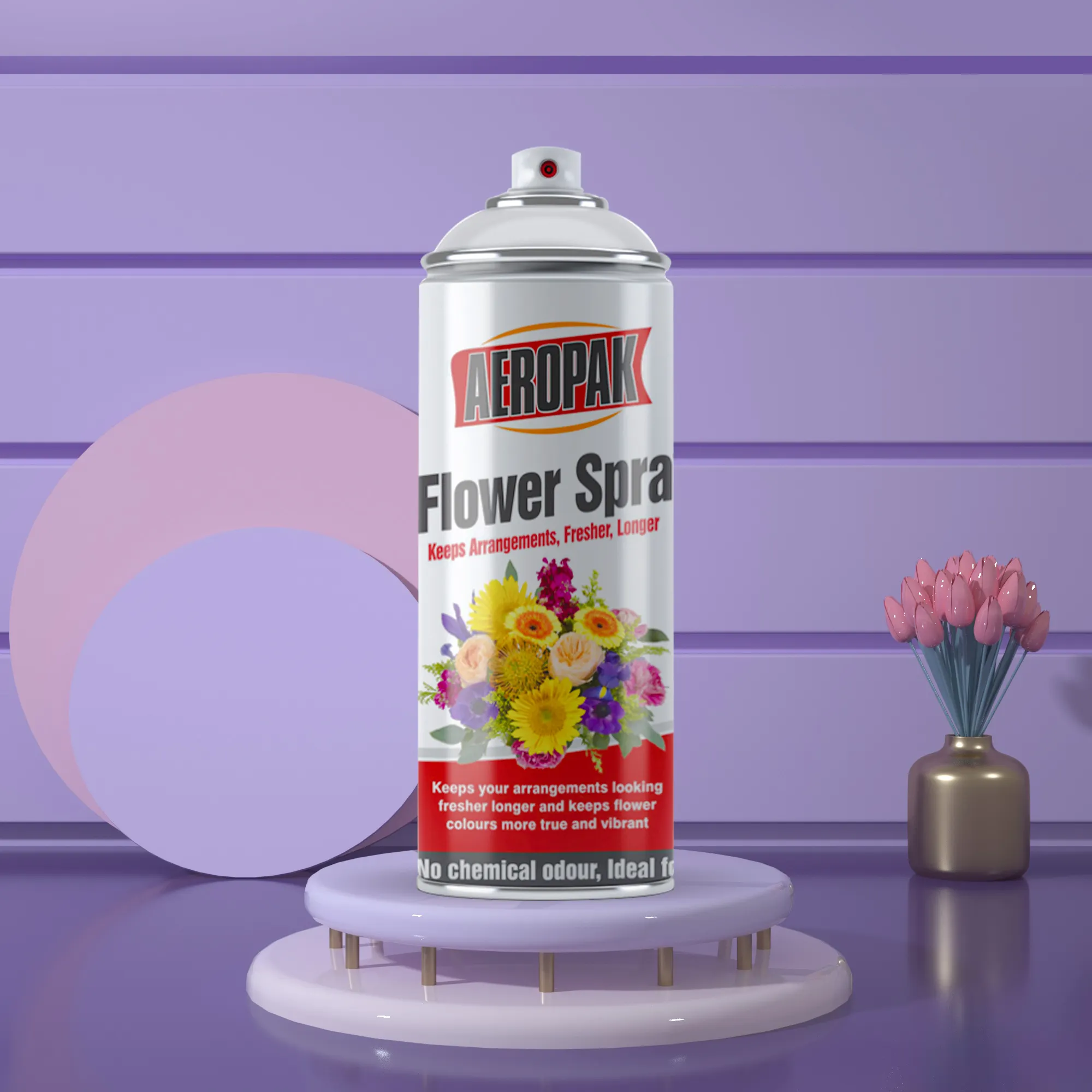 Aeroak 400ml aérosol de peinture florale pour vraies fleurs fraîches