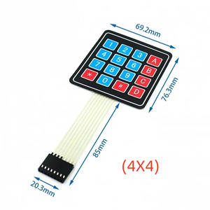 新しい4 12 1620キー4*4メンブレンスイッチキーパッド1x4 3x4 4x4 4*5 arduinoスマートカー用マトリックスアレイマトリックスキーボード - Product Image 4