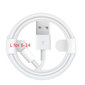Venta al por mayor TPE USB Cable de carga rápida a L Cable de datos para teléfono 14 sin embalaje al por menor para uso de impresora - Product Image 3