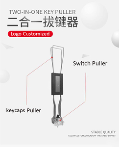 Herramienta para teclado DIY, extractor de interruptor de teclas de acero inoxidable, herramienta de extracción 2 en 1 para teclado mecánico, removedor de teclas CIY personalizado - Product Image 2