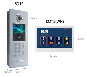 El más nuevo portero automático Tuya sistema de intercomunicación de vídeo inteligente Pantalla de 7 pulgadas WIFI Video puerta teléfono intercomunicador Cámara timbre