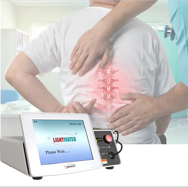 Precio de fábrica 980nm + 1470nm Láser de diodo PLDD Tratamiento de hernia de disco Médico EVLT 980 1470 Láser de diodo