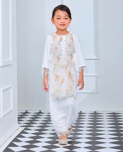 Customized Islma Baju Kurung Mom and Kids 2 Piece Chiffon <strong>Sets</strong> Add Diamond Top and Skirt <strong>Set</strong>