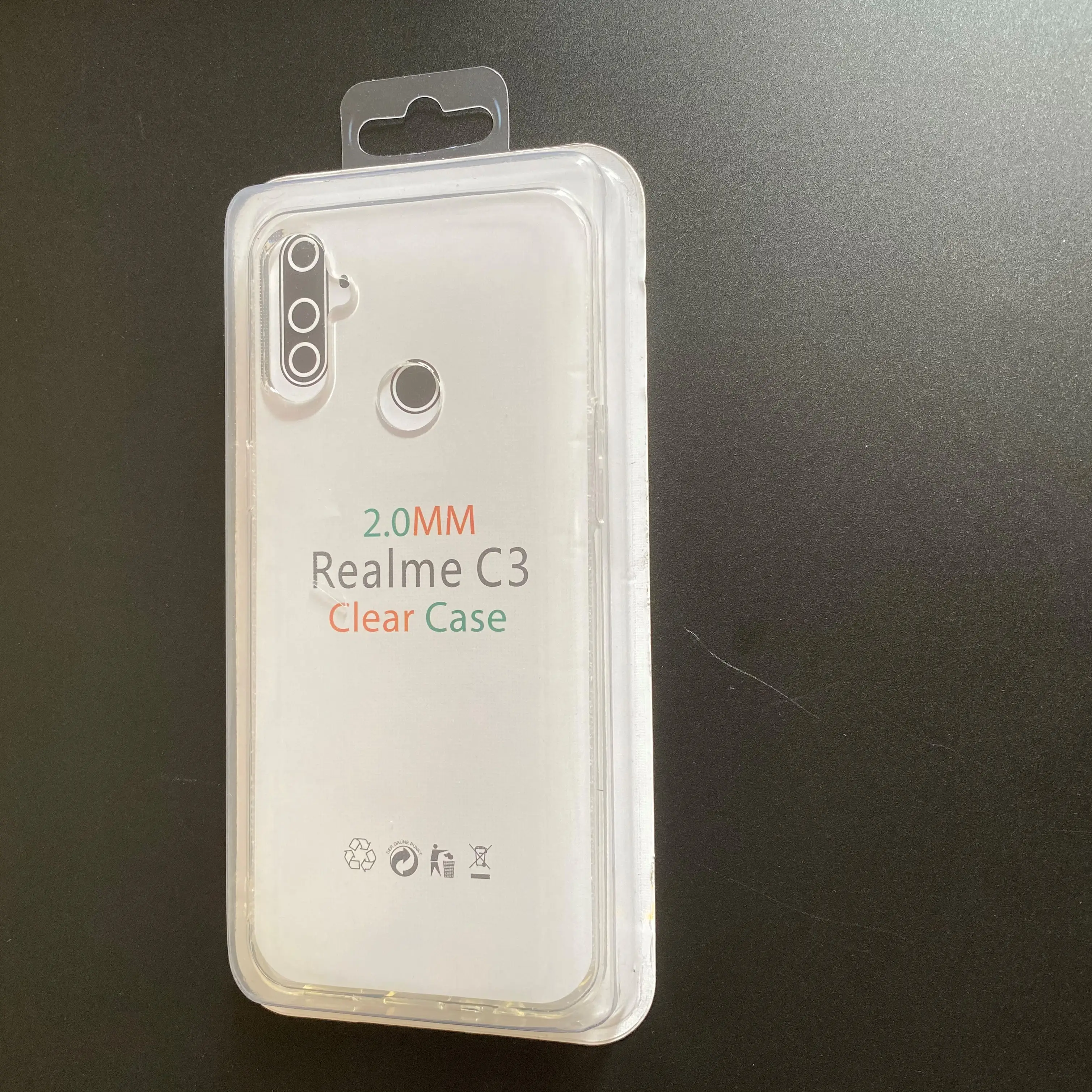 Etui de téléphone realme c3, housse souple transparente en tpu, anti-choc, de qualité supérieure, épaisseur de 2mm, vente en gros d'usine