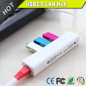 10/2.0 Mbps hızlı Ethernet LAN kablolu ağ desteği ile 3 port USB 100 Hub Windows 10 8.1 8 7, XP, Vista, Mac OS - Product Image 2