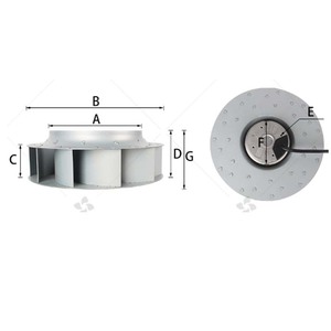 110v 220v 380v AC Backward Inclined Centrifugal Ventilation <strong>Fan</strong> Low Power Consumption for Home Use Restaurant <strong>Impeller</strong> Motor