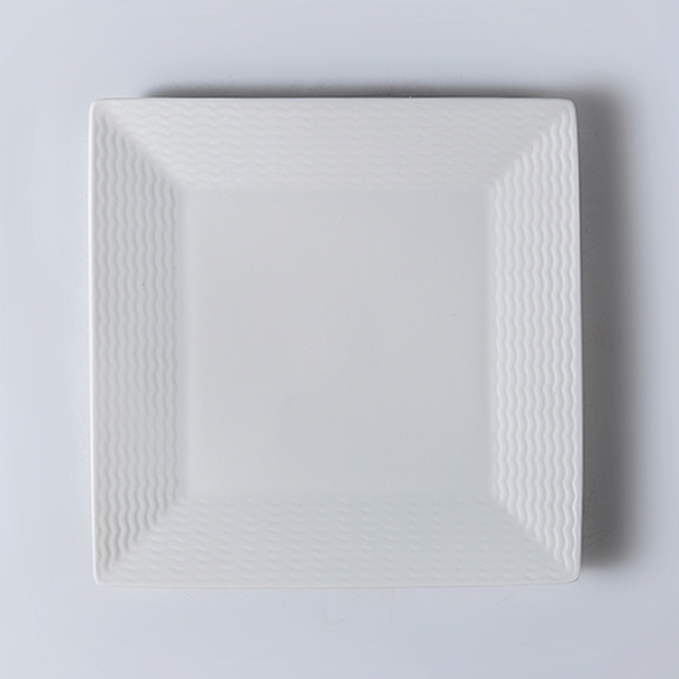 Plato cuadrado de 7"