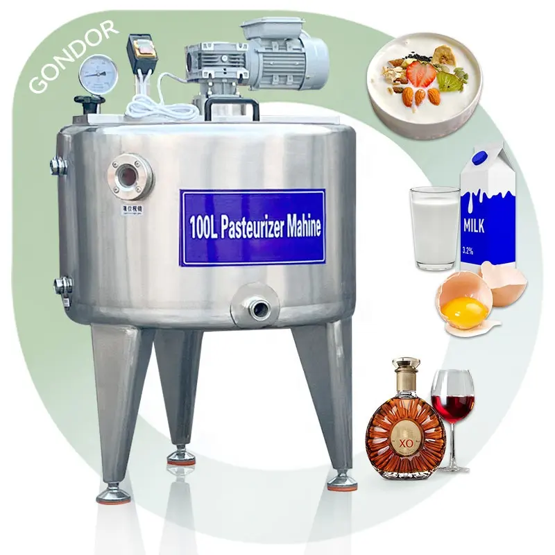 Pasteurizador De Leche Mini 1000 Liter Egg Fruit Juice Pasteurizer Small Milk Pasteurization Machine