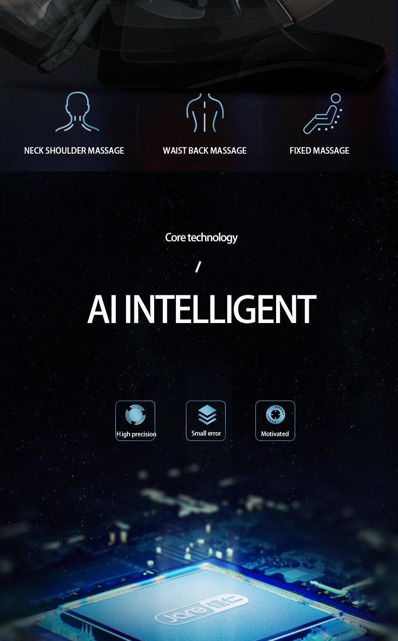 Jare S500 New Massage Chair Buttocks Vibrator Zero Gravity Recliner Chair Wholesale Price 4D Full Body Massage Chair