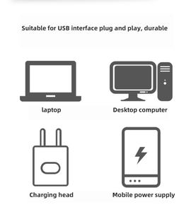 Portable USB LED Night Light Socket Table Lamp <strong>Computer</strong> Mobile Power USB Charging Head High Quality Night Light Custom logo - Product Image 6