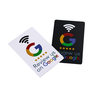 Benutzer definierte gedruckte Google programmier bare QR-Codes Social NFC Google Geschenk karten Medien Kunststoff Zahlungs bewertungen