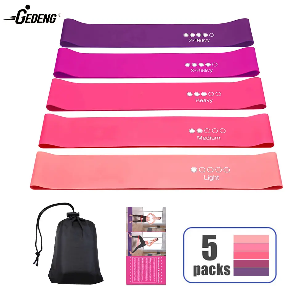 GEDENG Custom LOGO YOGA Gym Natural Latex Fitness Exercise Yoga Hip Resistance Bands 172