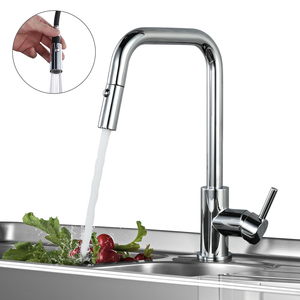 360 độ xoay kéo ra phun bồn rửa nhà bếp Vòi Mixer <span class=keywords><strong>tap</strong></span> xử lý duy nhất lỗ vòi bếp - Product Image 4