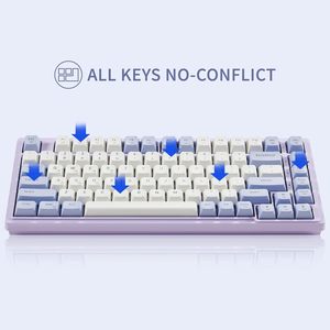 Custom 83 Keys <strong>Keyboard</strong> Hot Swappable Switch White Backlit Wired Gamer Mechanical Gaming <strong>Keyboard</strong> <strong>for</strong> Teclado <strong>Computer</strong> Hardware - Product Image 4