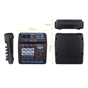 Mini USB Digital Audio Mixer Console <strong>Controller</strong> with Reverberation 4 Channel Home <strong>Computer</strong> Live Broadcast - Product Image 4